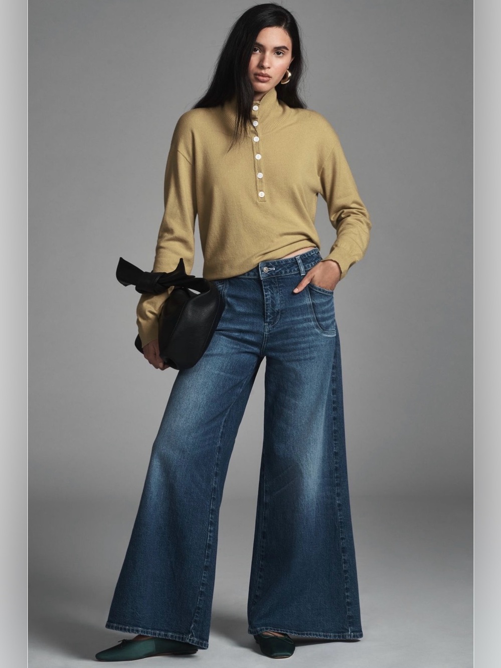 Anthropologie Pilcro High-Rise Wide-Leg Trouser Jeans NWT